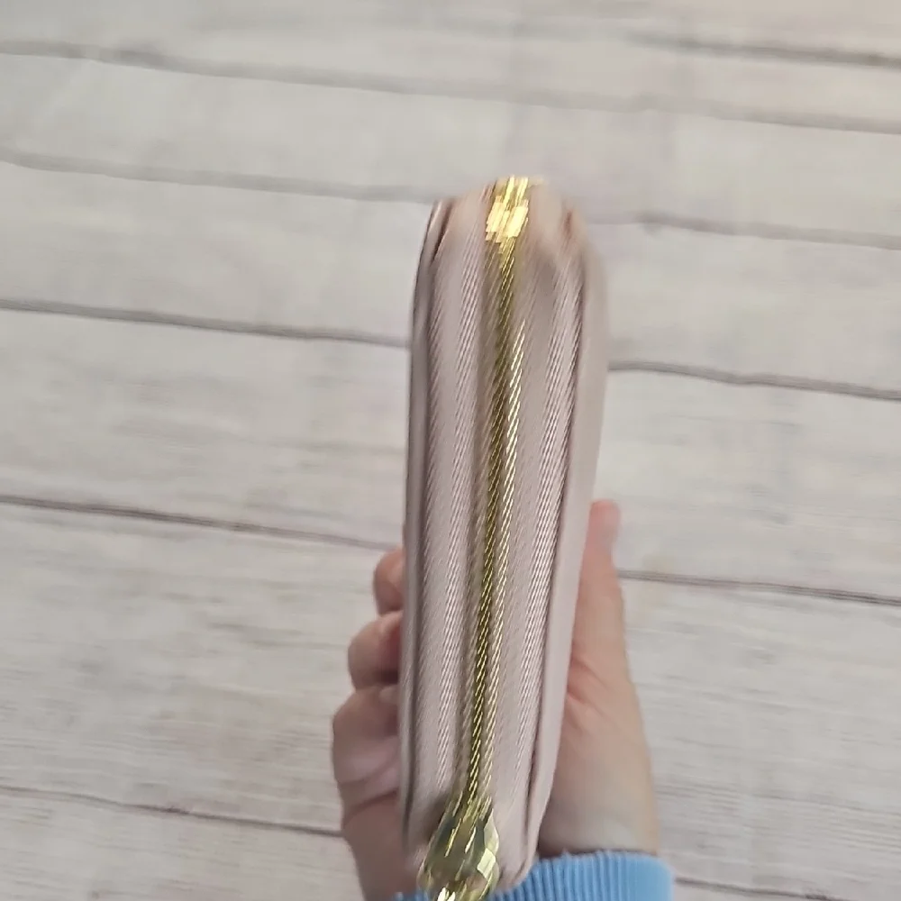 Steve Madden Dusty Pink Wallet Wristlet Textured Leather - Picture 6 of 15